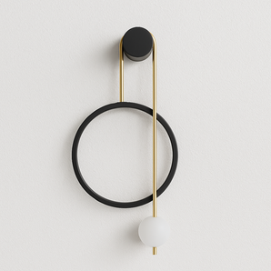 Luminária Arandela Moderna Minimalista Vidro Metal Globo LED Rope — ORNE