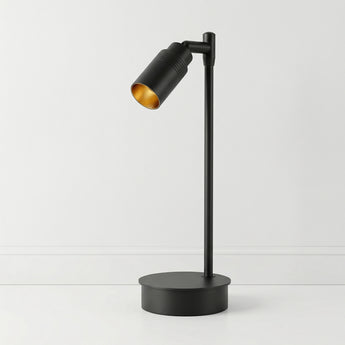 Luminária de Mesa Abajur Direcionável Moderno Minimalista Metal Preto LED Fano — ORNE