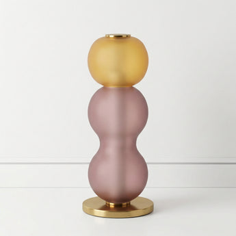 Luminária de Mesa Abajur Moderno Minimalista Vidro Metal Globo Tonneliers — ORNE