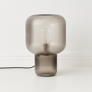 Luminária De Mesa Abajur Minimalista Vidro Aruni - Ø23x39cm / Incolor / Vidro - ORNE™
