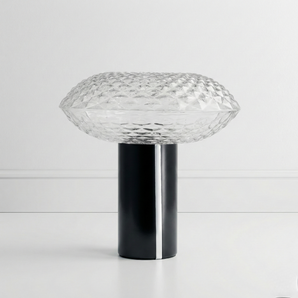 Luminária de Mesa Abajur Moderno Minimalista Vidro Metal LED Glen — ORNE