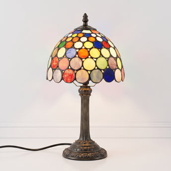 Luminária de Mesa Retrô Minimalista Metal Resina Vidro Yopal — ORNE