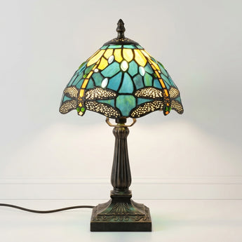 Luminária de Mesa Tiffany Retrô Minimalista Metal Resina Vidro Melaka — ORNE