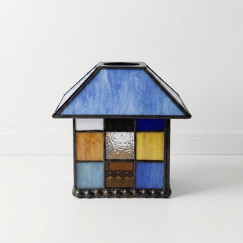 Luminária de Mesa Tiffany Retrô Minimalista Metal Vidro Tebrau — ORNE