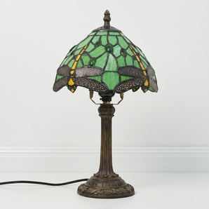 Luminária de Mesa Tiffany Retrô Minimalista Resina Vidro Madryn — ORNE