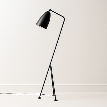 Luminária de Piso Coluna Moderna Minimalista Articulada Izae - Preto - ORNE™