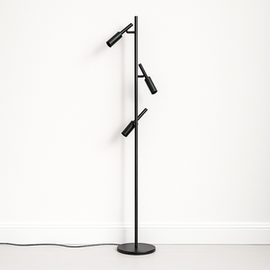 Luminária de Piso Moderna Minimalista Articulada LED Metal Luminor - Preto / Dimerizável (3000K-6000K) - ORNE™