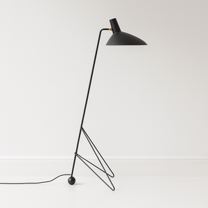 Luminária de Piso Coluna Moderna Minimalista Tay - Preto - ORNE™
