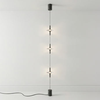Luminária de Piso Coluna Moderna Minimalista Cristal Metal LED Odessa — ORNE
