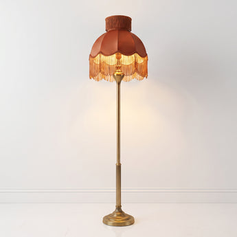 Luminária de Piso Retrô Minimalista Metal Tecido Pamplona — ORNE