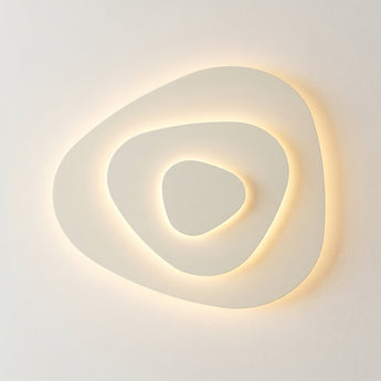 Luminária de Teto Plafon Sobrepor Orgânico Moderno Minimalista Metal Branco LED Ginza — ORNE