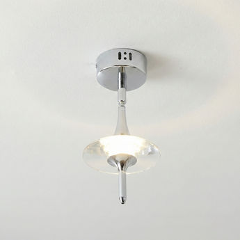 Luminária de Teto Plafon Sobrepor Redondo Direcionável Moderno Minimalista Cristal Metal LED Castellar — ORNE