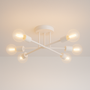 Luminária Plafon de Sobrepor Moderno Minimalista Sputnik - Branco - ORNE™