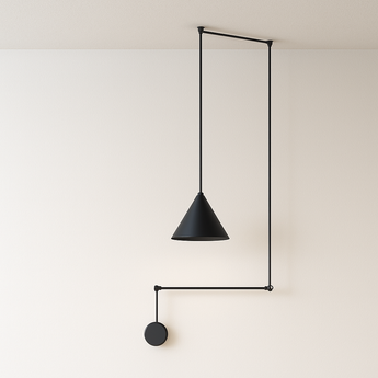Luminária Pendente Moderna Minimalista Metal Otta Black - Convencional / Preto - ORNE™