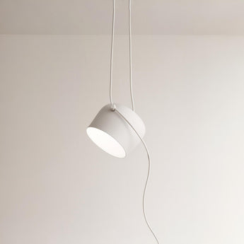 Luminária Pendente Articulado Moderno Minimalista Metal Branco Ø24cm — ORNE