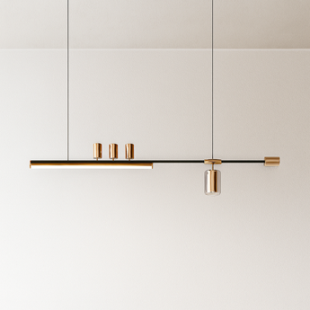 Luminária Pendente Moderna Minimalista Linear Sail - 120cm - ORNE™