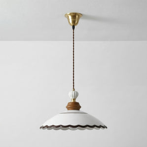 Luminária Pendente Clássico Retrô Vintage Cerâmica Metal Tamela — ORNE