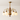 Luminária Pendente Moderna Minimalista Metal Pell - Marrom / Ø78x49cm / 6 Lâmpadas - ORNE™