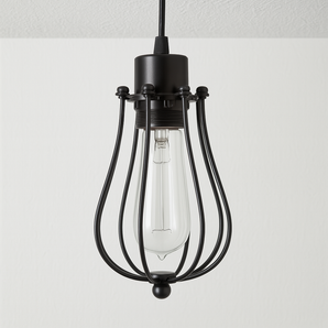Luminária Pendente Industrial Retrô Vintage Metal Preto Dummy — ORNE