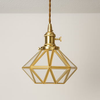 Luminária Pendente Industrial Retrô Vintage Metal Dourado Nordic — ORNE