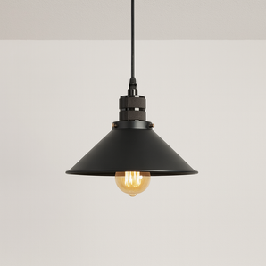 Luminária Pendente Moderno Industrial Retrô Fact - Preto / 220V - ORNE™
