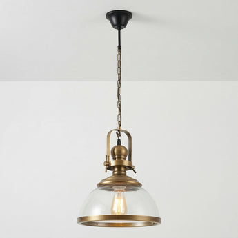 Luminária Pendente Industrial Retrô Vintage Vidro Metal Albi — ORNE
