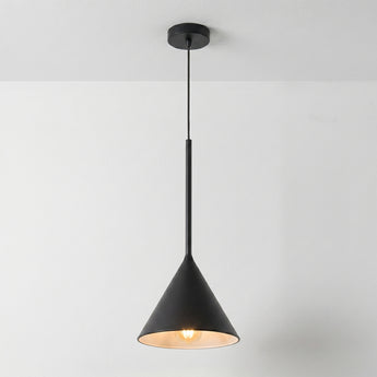 Luminária Pendente Minimalista Moderno Metal Preto Trieste — ORNE