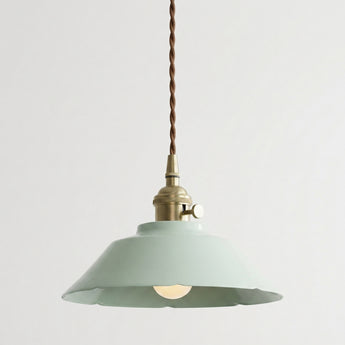 Luminária Pendente Minimalista Retrô Vintage Cerâmica Metal Ciociaria — ORNE