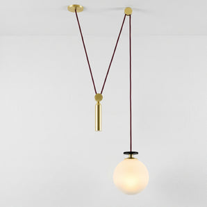 Luminária Pendente Moderna Minimalista Metal Vidro Madou — ORNE