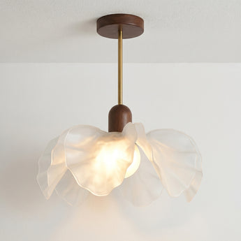Luminária Pendente Moderno Clássico Acrílico Metal LED Lótus — ORNE