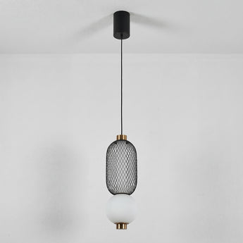 Luminária Pendente Moderno Industrial Minimalista Vidro Metal Globo LED Pispala — ORNE