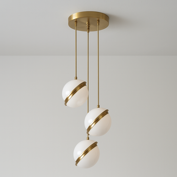 Luminária Pendente Moderno Minimalista Acrílico Metal Globos Lightella — ORNE