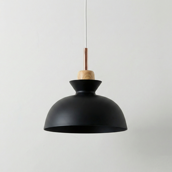 Luminária Pendente Moderno Minimalista Madeira Metal Colorz — ORNE