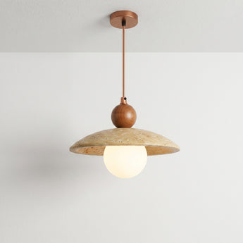 Luminária Pendente Moderno Minimalista Madeira Vidro Globo Dembi — ORNE