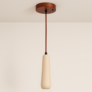 Luminária Pendente Moderno Minimalista Rústico Mármore Travertino Madeira Linear Natural Mocci