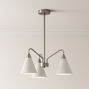 Luminária Pendente Moderna Minimalista Metal Acrílico Ávilla - Ø53cm / Branco Quente (3000K) - ORNE™