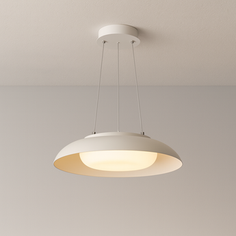 Luminária Pendente Moderna Minimalista LED Metal Acrílico Pankow - Ø50x12,5cm / Alumínio e Acrílico - ORNE™
