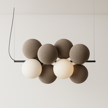 Luminária Pendente Moderna Minimalista Bubbles - Marrom - ORNE™