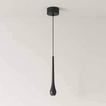Luminária Pendente Moderna Minimalista LED Metal Bon Bali - Preto / Dimerizável (3000K-6000K) - ORNE™