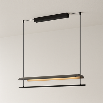 Luminária Pendente Moderna Minimalista LED Metal Taio - 59cm / Branco Quente (3000K) - ORNE™