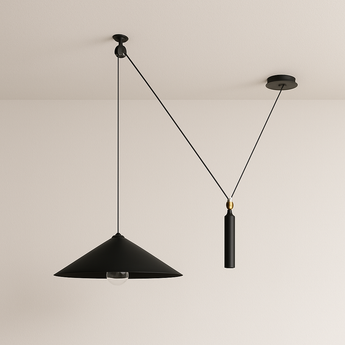 Luminária Pendente Moderno Minimalista Themis - Preto - ORNE™