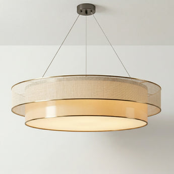 Luminária Pendente Moderno Minimalista Tecido Metal LED Biella — ORNE