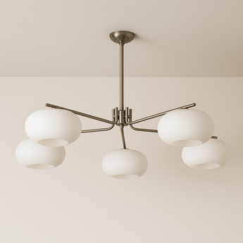 Luminária Pendente Moderno Minimalista Vidro Metal Globos Admire — ORNE