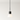 Luminária Pendente Moderno Minimalista Metal Vidro Bege Aplaho