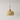 Luminária Pendente Moderna Minimalista Vidro Bagliore - Bege e Dourado / Ø20x19cm - ORNE™