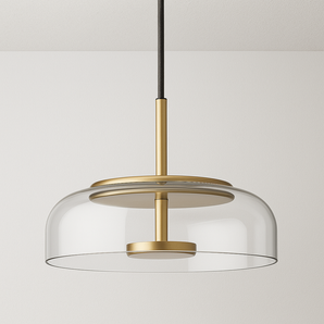 Luminária Pendente Moderno Minimalista Vidro Metal LED Blossi — ORNE