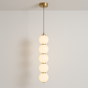 Luminária Pendente Moderno Minimalista Vidro Metal Globos Linear Centipede — ORNE