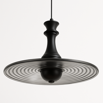 Luminária Pendente Moderna Minimalista LED Metal Glaz - Ø35x18cm / Cromado - ORNE™