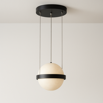 Luminária Pendente Moderno Minimalista Vidro Metal Globo Mates — ORNE