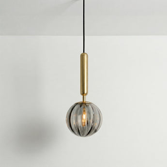 Luminária Pendente Moderno Minimalista Vidro Metal Globo Norcia — ORNE